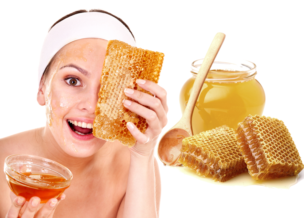 Hình ảnh làm sạch da mặt từ mặt ong