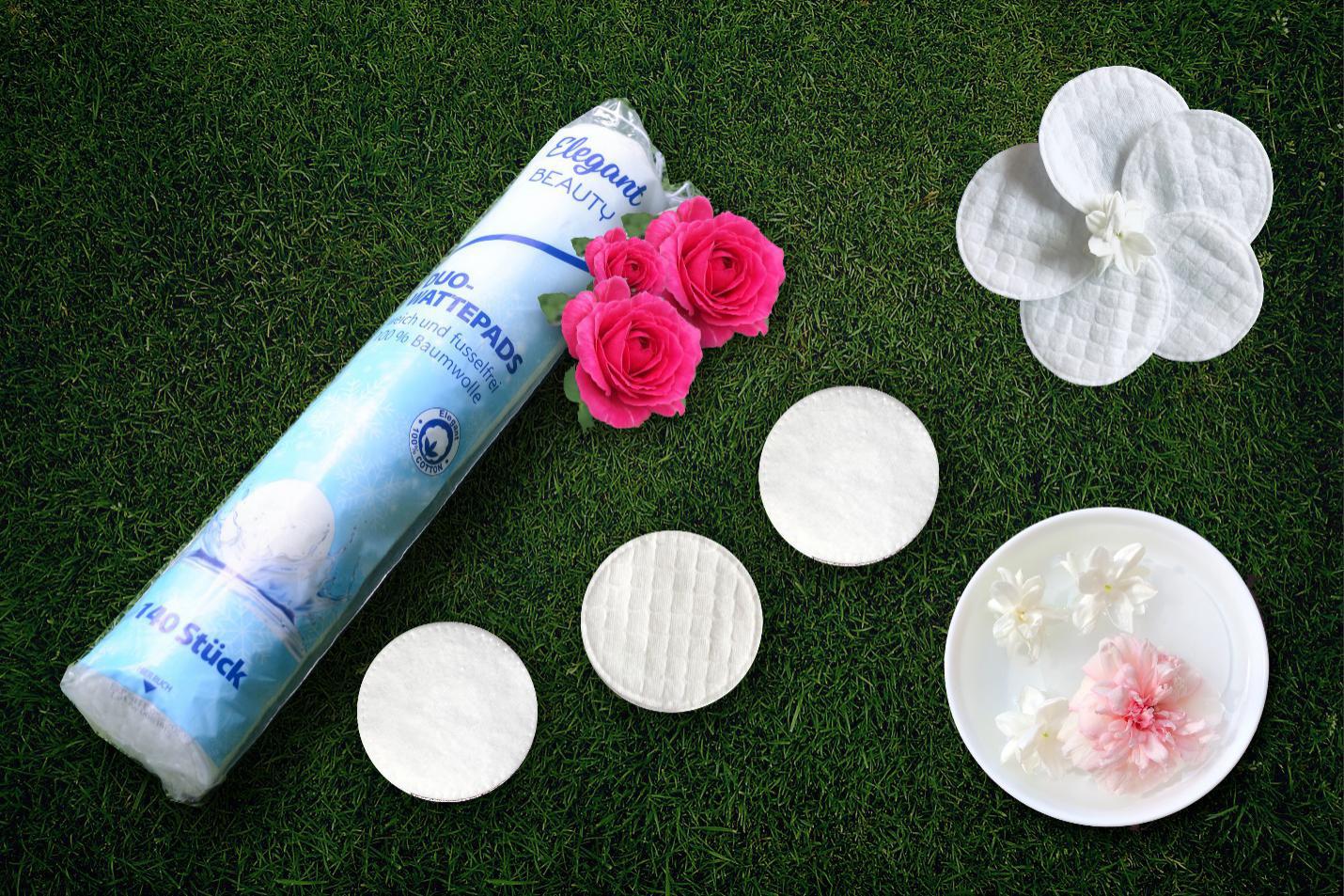 Hình ảnh bông tẩy trang hình tròn