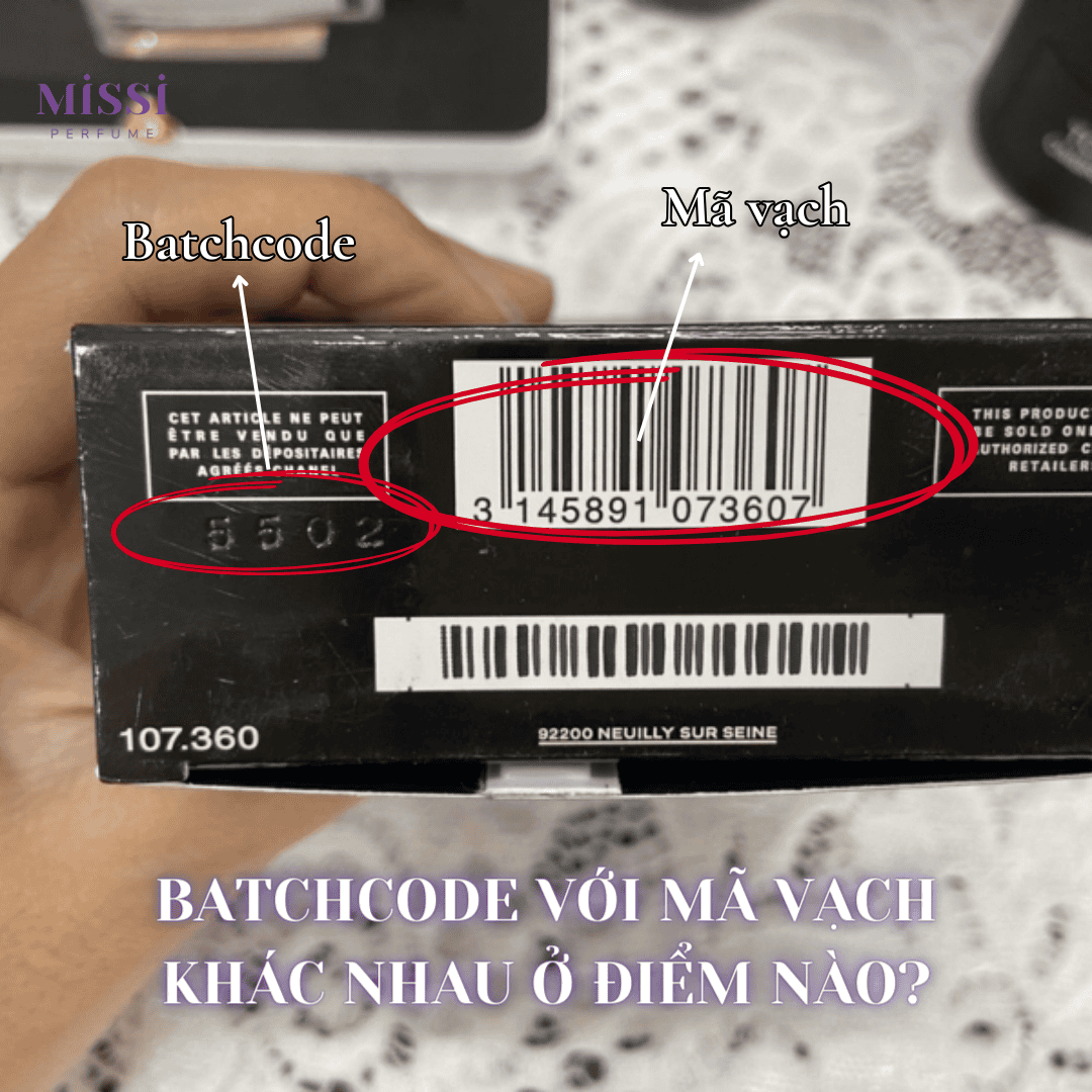 Hình ảnh minh họa check code nước hoa