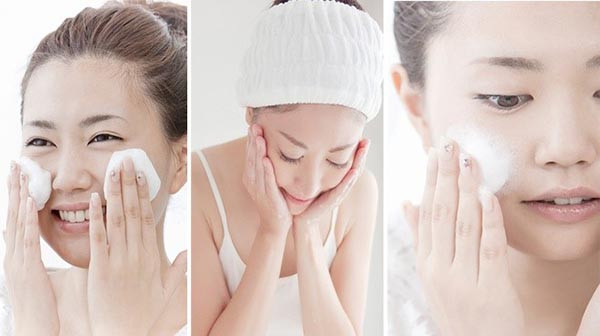 Rửa mặt là bước không thể thiếu để làm sạch da